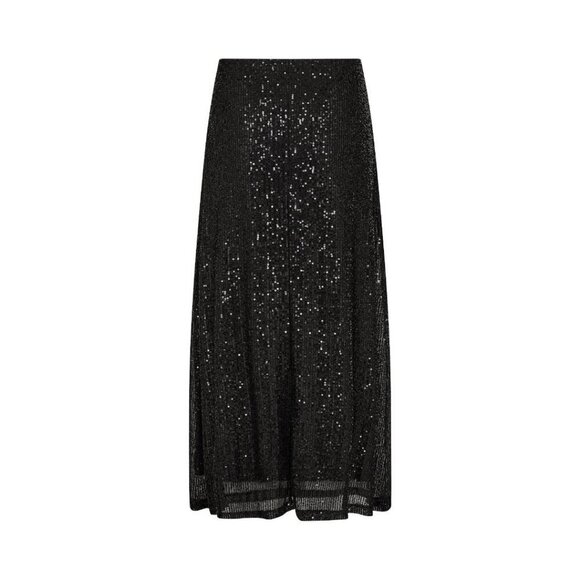NWT SOYA CONCEPT Nanette 3 Chic Black Glam Sequin Skirt - Picture 5 of 5